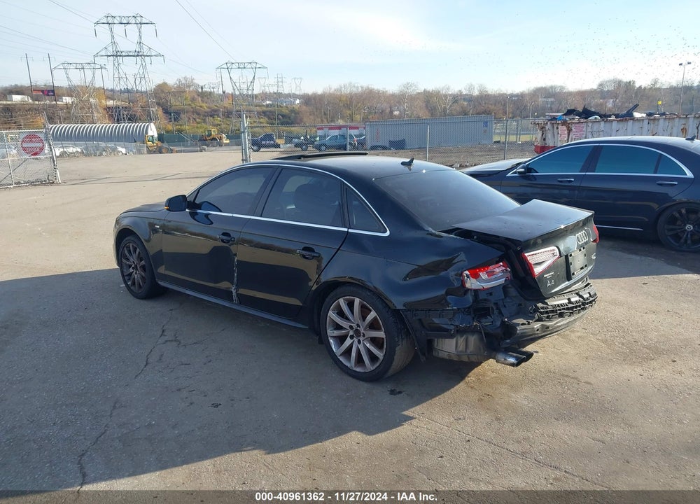2014 AUDI A4 2.0T PREMIUM VIN: WAUBFAFL6EN032540