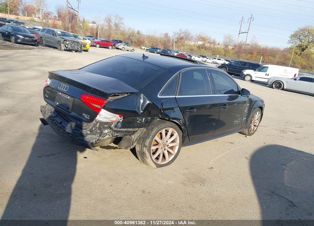 2014 AUDI A4 2.0T PREMIUM VIN: WAUBFAFL6EN032540