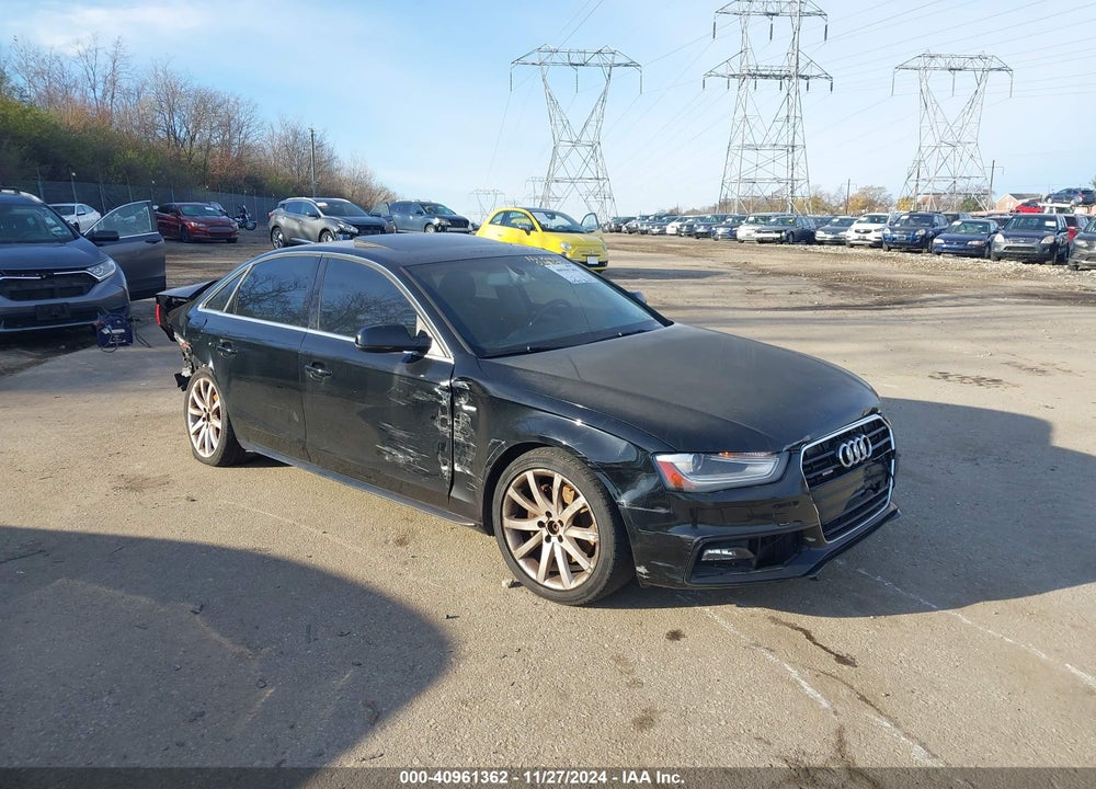 2014 AUDI A4 2.0T PREMIUM VIN: WAUBFAFL6EN032540