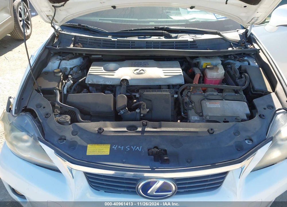 2012 LEXUS CT 200H PREMIUM VIN: JTHKD5BH0C2069744
