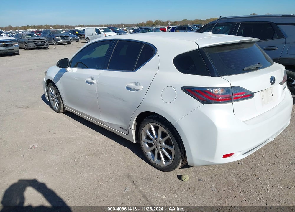 2012 LEXUS CT 200H PREMIUM VIN: JTHKD5BH0C2069744