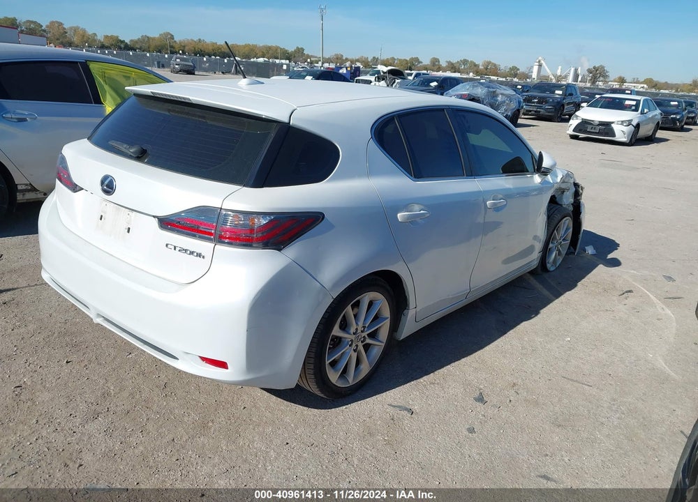2012 LEXUS CT 200H PREMIUM VIN: JTHKD5BH0C2069744