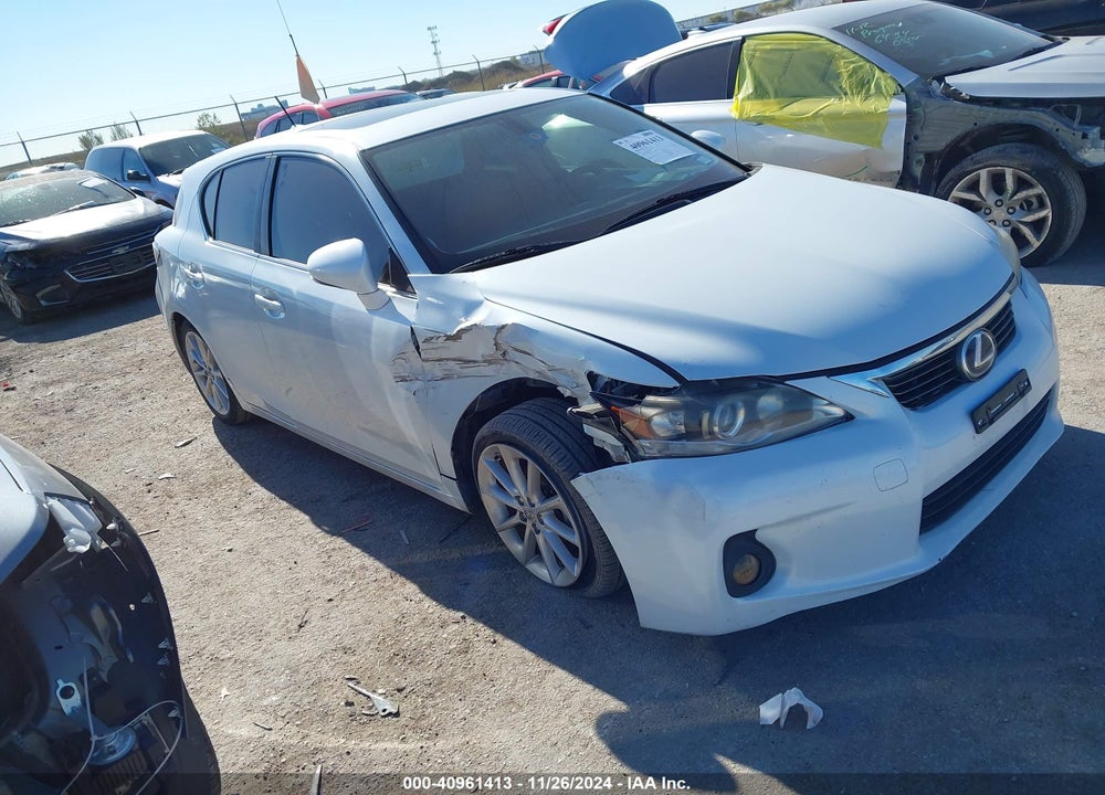 2012 LEXUS CT 200H PREMIUM VIN: JTHKD5BH0C2069744