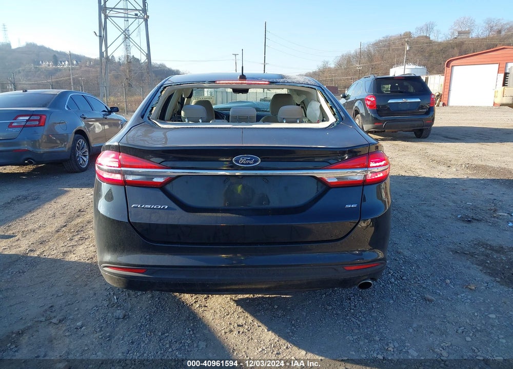 2018 FORD FUSION SE VIN: 3FA6P0H7XJR125666
