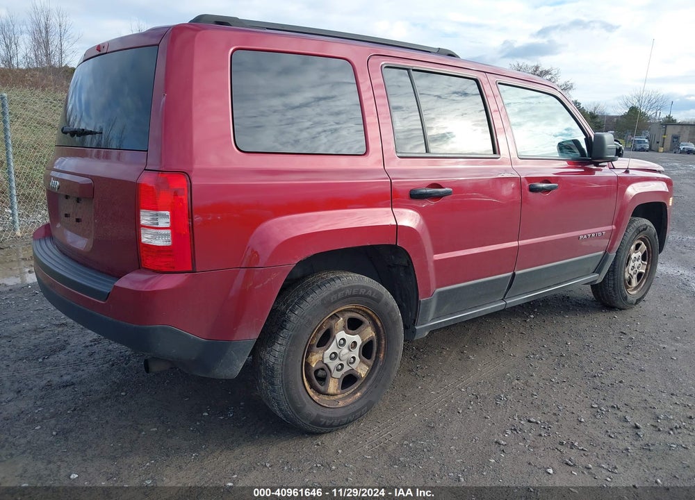 2016 JEEP PATRIOT SPORT VIN: 1C4NJRBB5GD779310