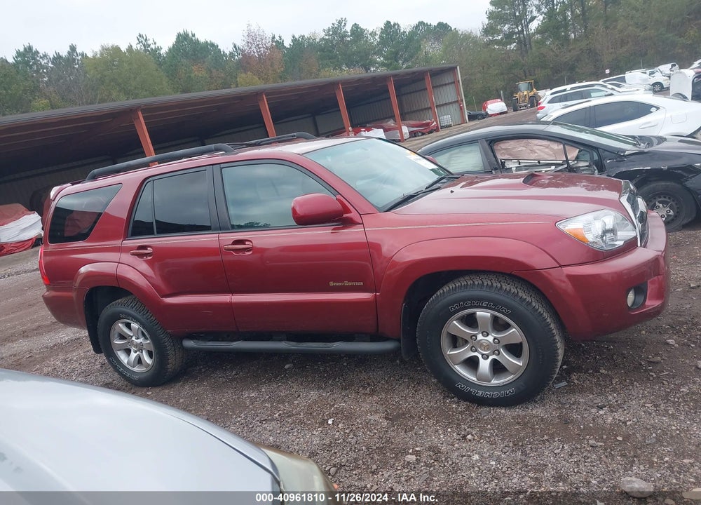 2007 TOYOTA 4RUNNER SPORT V6 VIN: JTEZU14R878076230