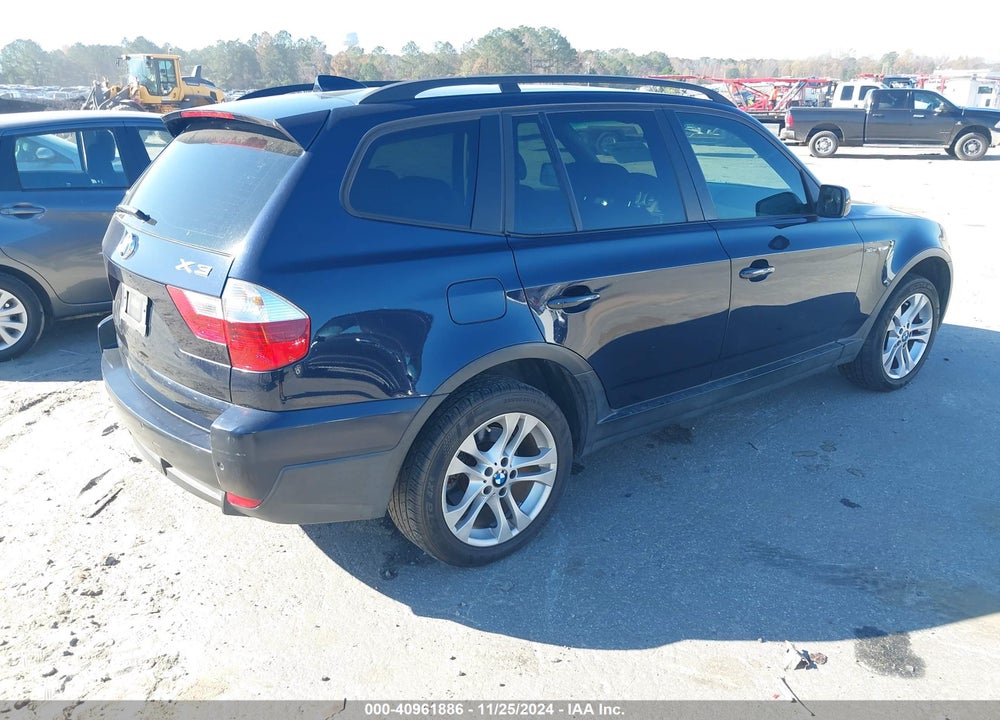 2007 BMW X3 3.0SI VIN: WBXPC93417WF08659