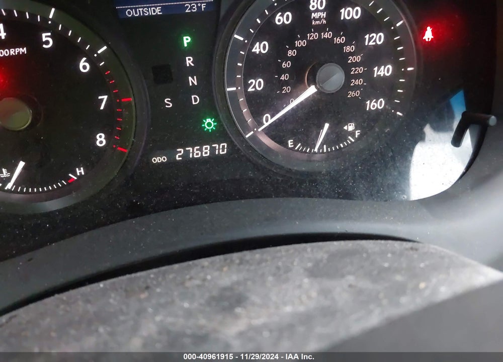 2007 LEXUS ES 350 VIN: JTHBJ46G272002959