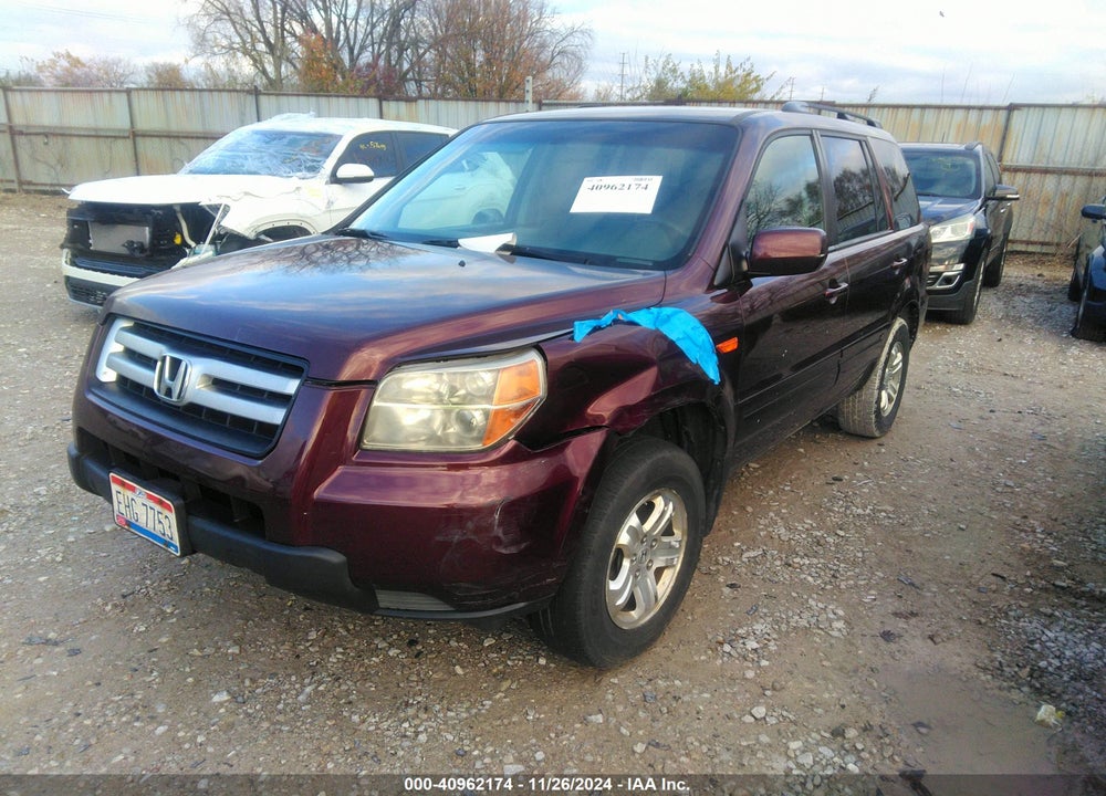 2008 HONDA PILOT VP VIN: 5FNYF18248B023985