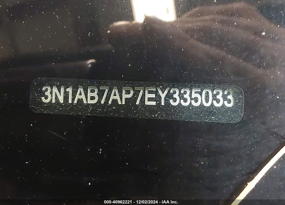 2014 NISSAN SENTRA SV VIN: 3N1AB7AP7EY335033