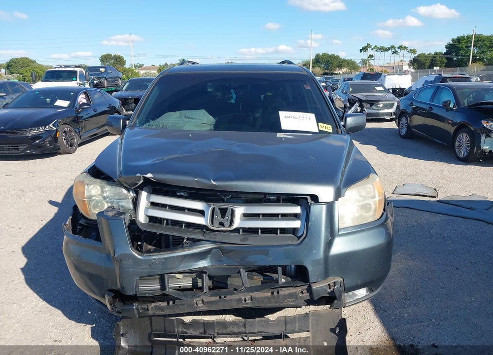 2006 HONDA PILOT EX-L VIN: 2HKYF18656H551763
