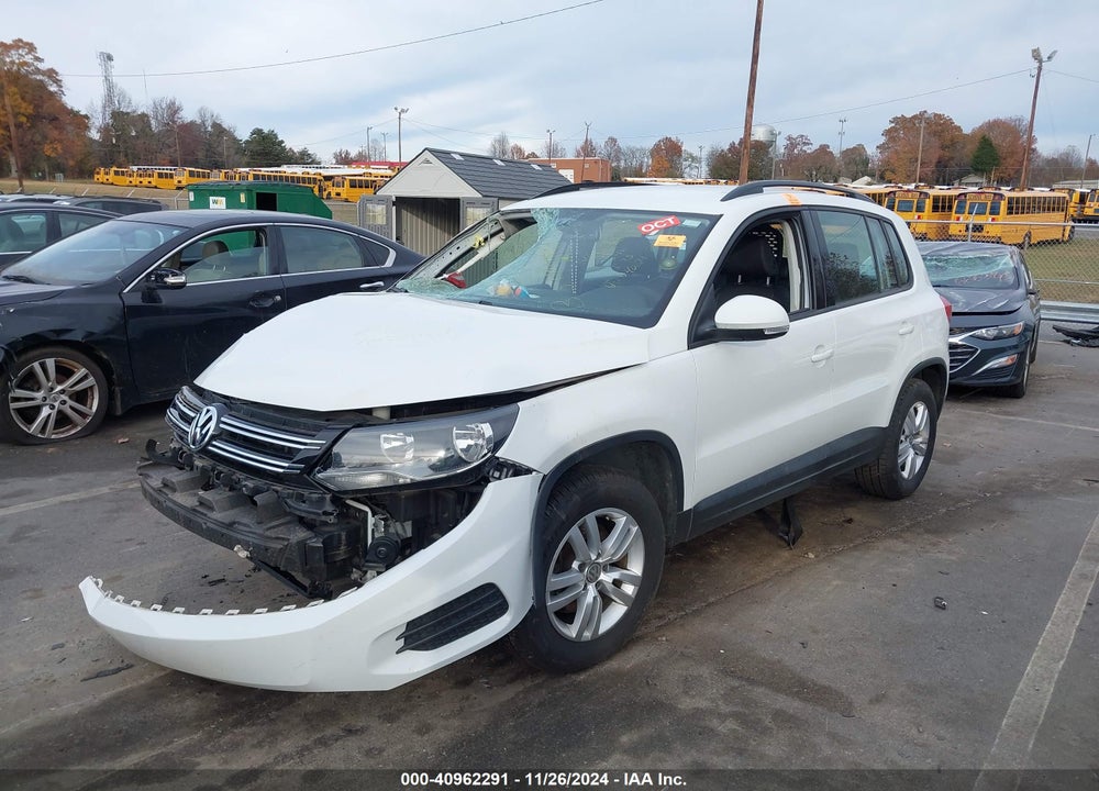 2016 VOLKSWAGEN TIGUAN S VIN: WVGAV7AX0GW604029