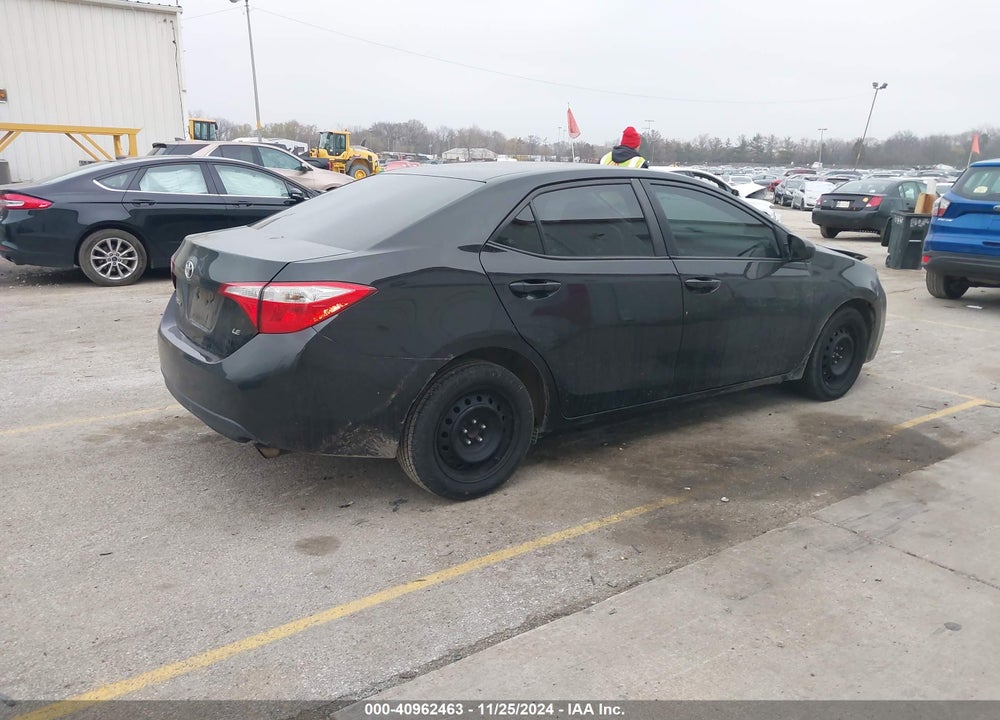 2016 TOYOTA COROLLA LE VIN: 2T1BURHE1GC496153
