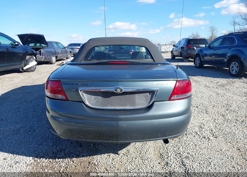 2006 CHRYSLER SEBRING TOURING VIN: 1C3EL55R06N260089