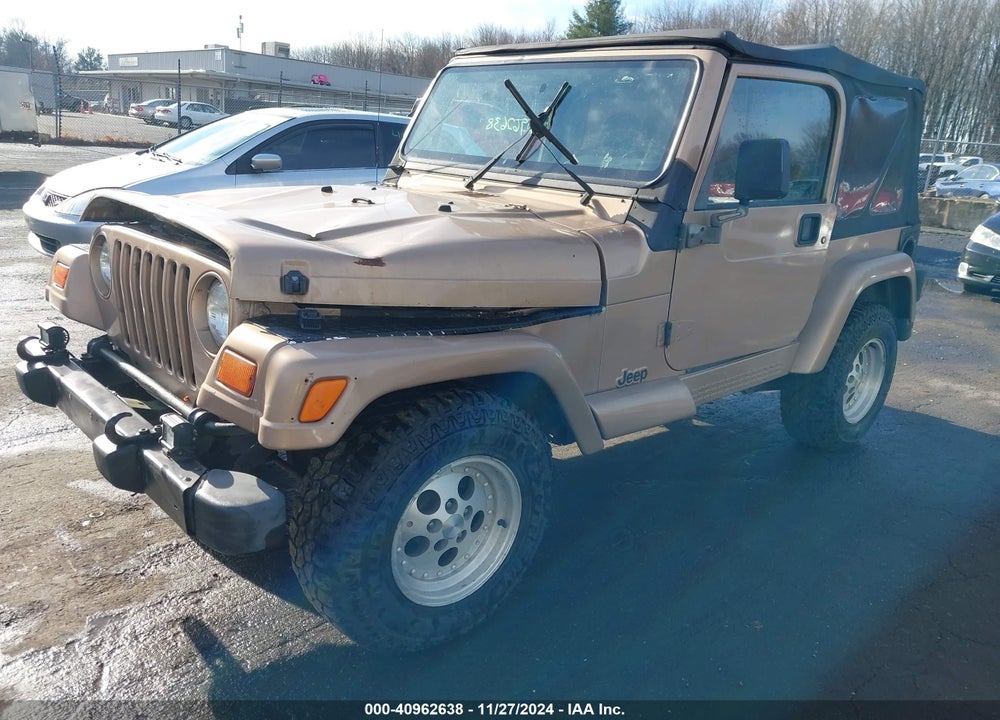 1999 JEEP WRANGLER SAHARA VIN: 1J4FY49S5XP426597
