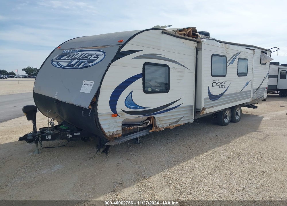 2015 FOREST RIVER SALEM CRUISE 262BHXL VIN: 4X4TSMB24F7405415