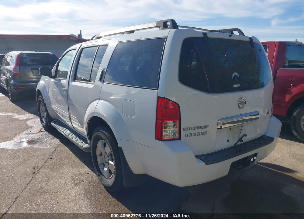 2007 NISSAN PATHFINDER SE VIN: 5N1AR18U17C611201