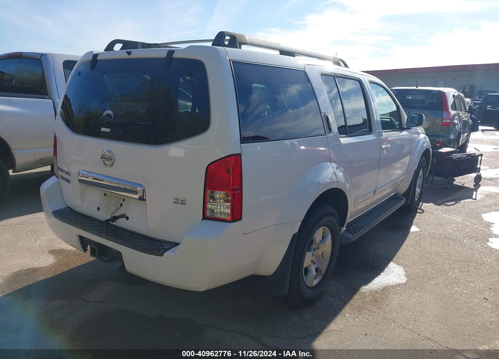2007 NISSAN PATHFINDER SE VIN: 5N1AR18U17C611201