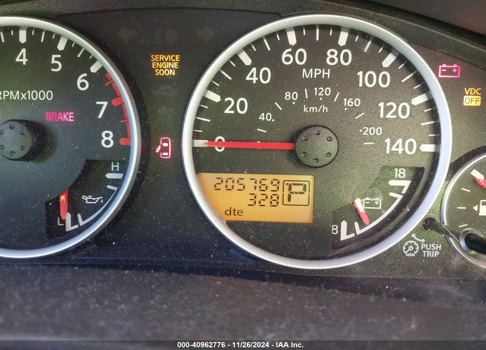 2007 NISSAN PATHFINDER SE VIN: 5N1AR18U17C611201