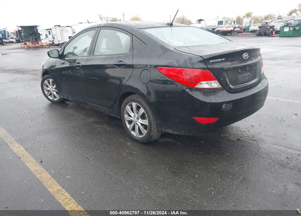 2013 HYUNDAI ACCENT GLS VIN: KMHCU4AE8DU463145