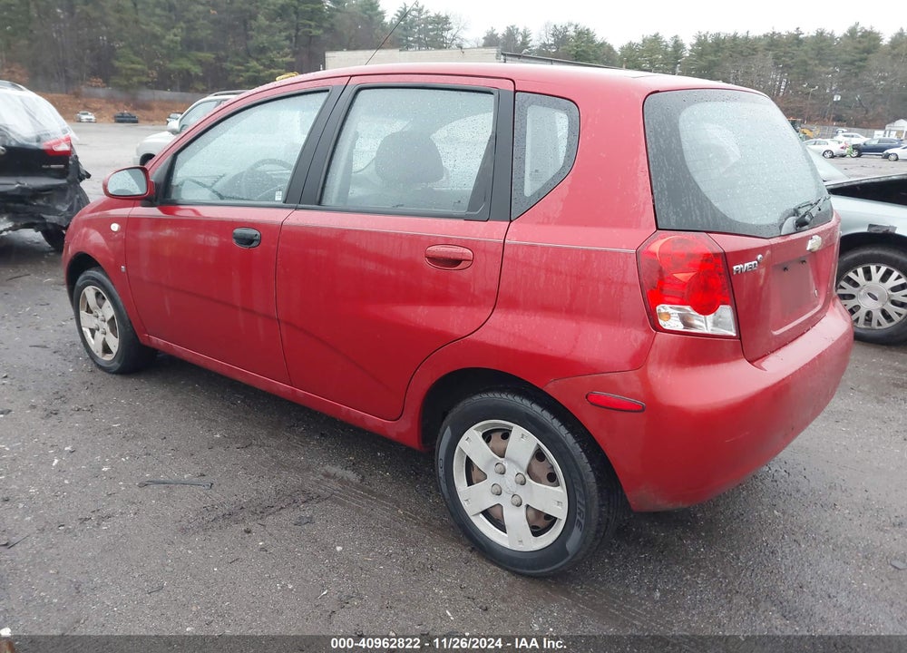 2007 CHEVROLET AVEO 5 LS VIN: KL1TD66627B769377