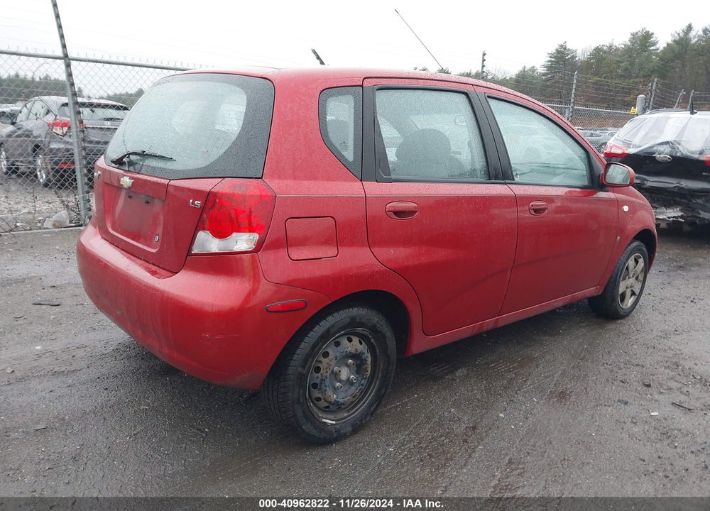 2007 CHEVROLET AVEO 5 LS VIN: KL1TD66627B769377