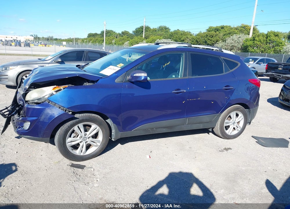 2013 HYUNDAI TUCSON GLS VIN: KM8JU3AC6DU648438