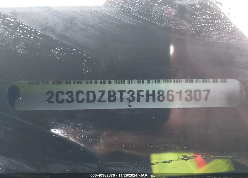 2015 DODGE CHALLENGER R/T PLUS VIN: 2C3CDZBT3FH861307