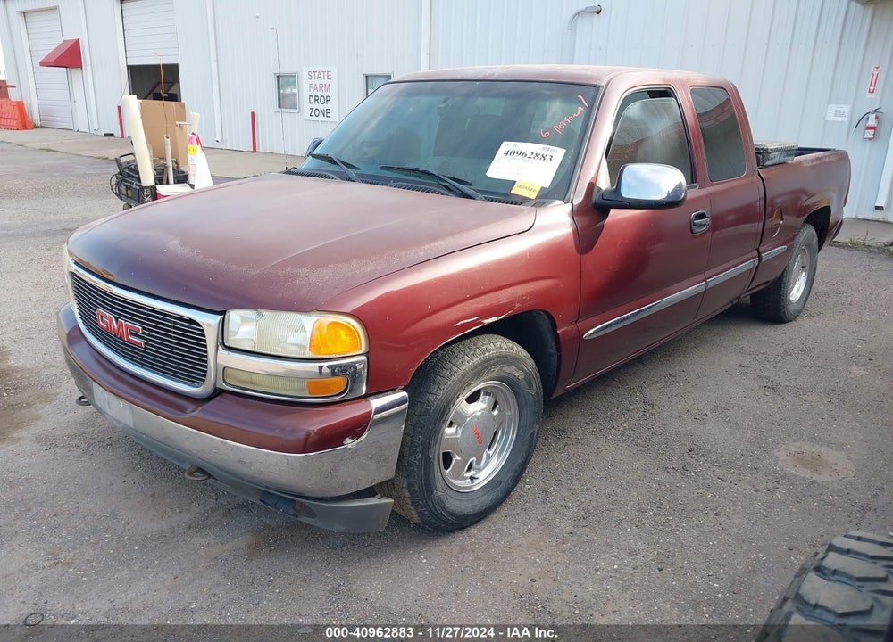 2002 GMC SIERRA 1500 SLE VIN: 2GTEC19T321207957