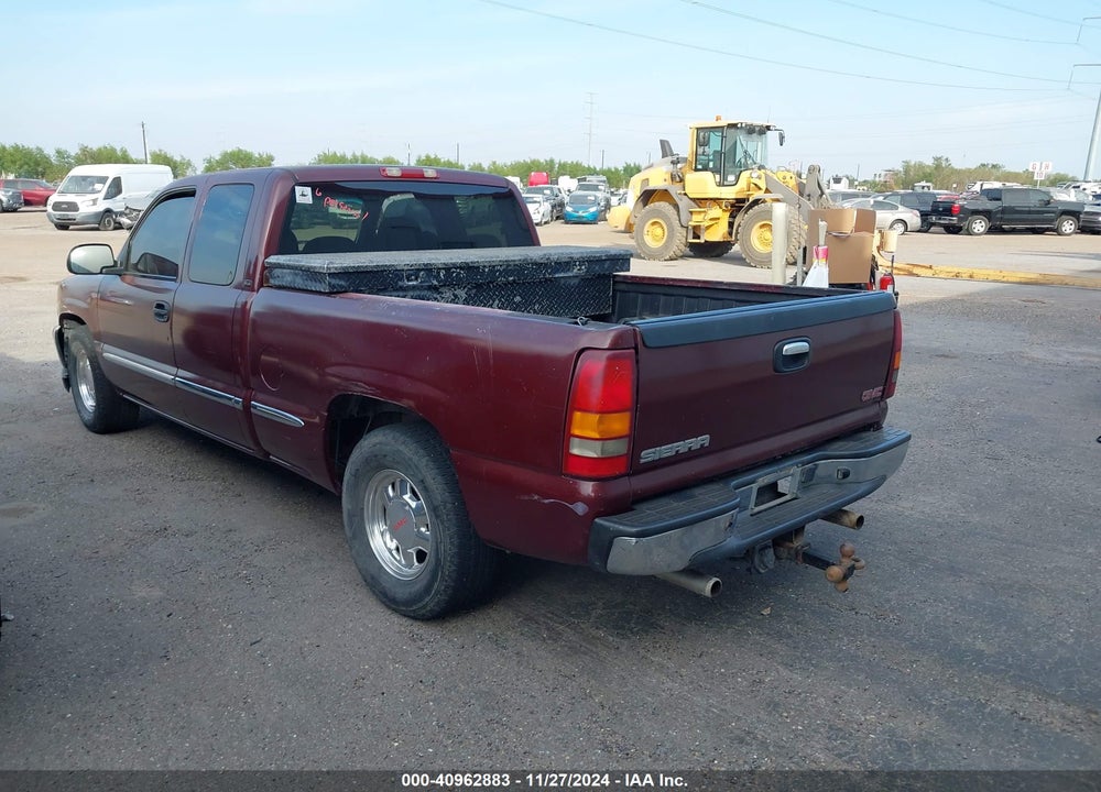 2002 GMC SIERRA 1500 SLE VIN: 2GTEC19T321207957
