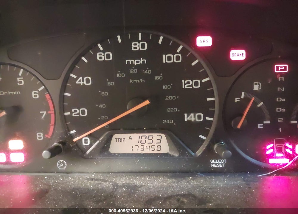 1999 HONDA ACCORD EX VIN: JHMCG5652XC027779