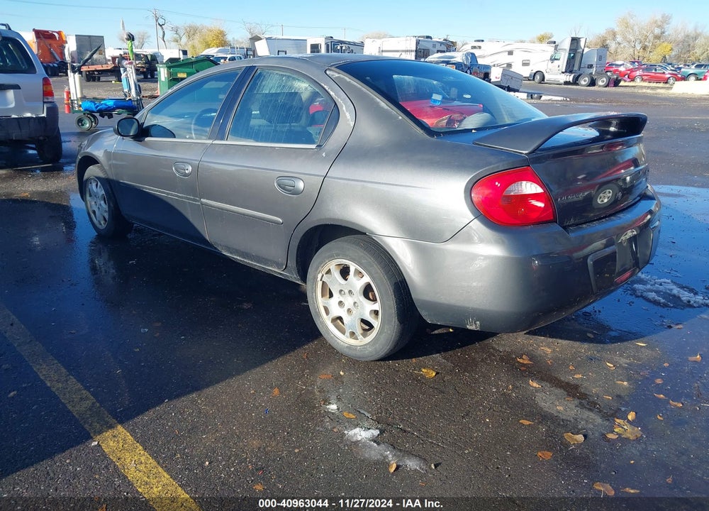 2003 DODGE NEON SXT VIN: 1B3ES56C23D198884