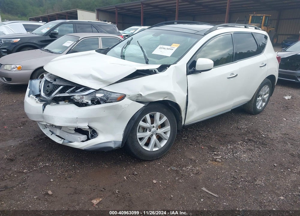 2014 NISSAN MURANO SL VIN: JN8AZ1MU6EW401235
