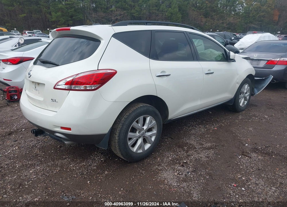 2014 NISSAN MURANO SL VIN: JN8AZ1MU6EW401235