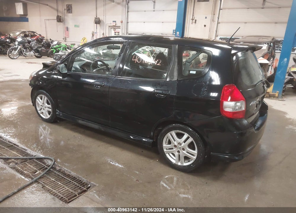 2007 HONDA FIT SPORT VIN: JHMGD37667S061672