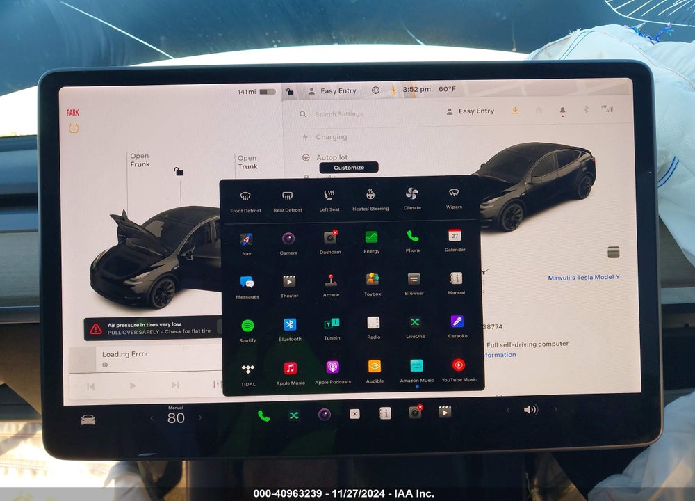 2021 TESLA MODEL Y LONG RANGE DUAL MOTOR ALL-WHEEL DRIVE VIN: 5YJYGDEE8MF138774