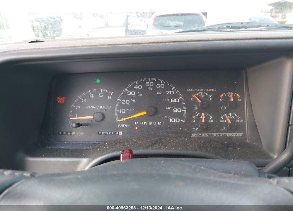 1998 CHEVROLET K1500 FLEETSIDE VIN: 2GCEK19R4W1245050