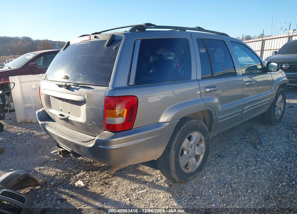 2001 JEEP GRAND CHEROKEE LIMITED VIN: 1J4GW58N31C540060