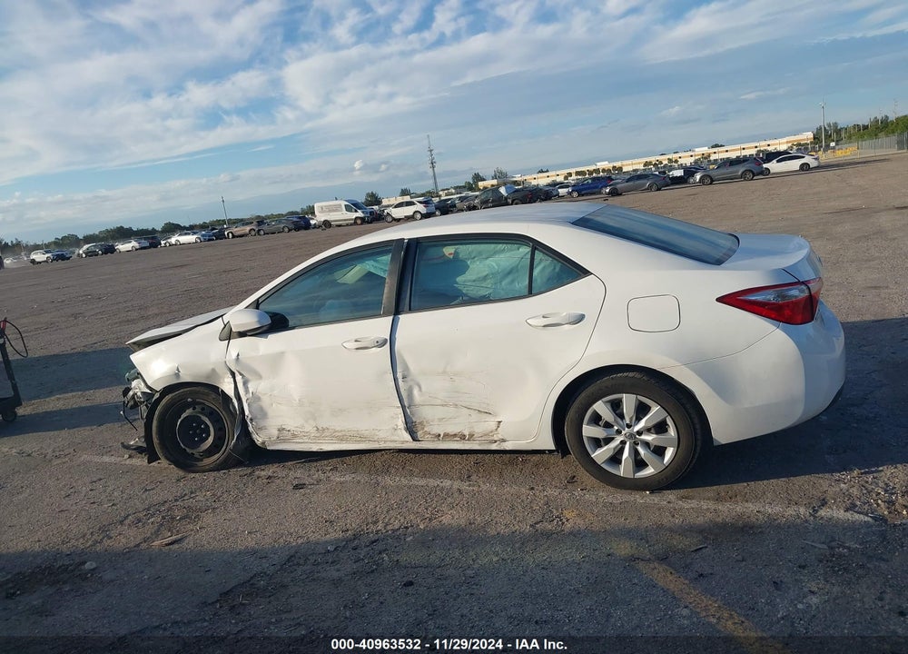 2014 TOYOTA COROLLA LE VIN: 5YFBURHE7EP112454