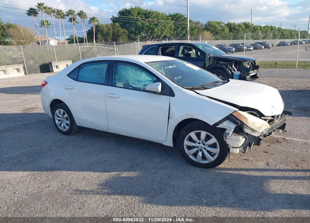2014 TOYOTA COROLLA LE VIN: 5YFBURHE7EP112454