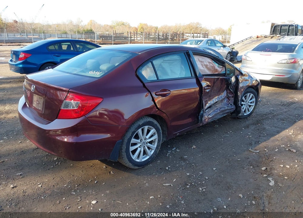 2012 HONDA CIVIC EX VIN: 19XFB2F87CE086934
