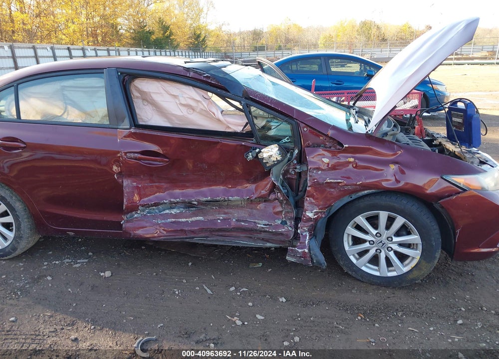 2012 HONDA CIVIC EX VIN: 19XFB2F87CE086934