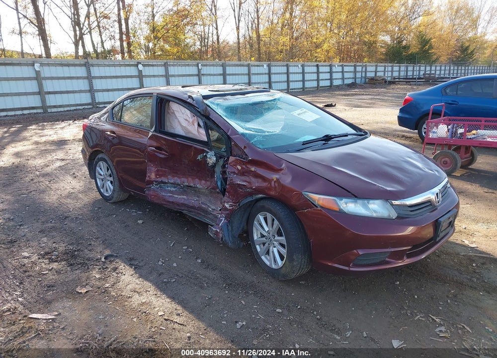 2012 HONDA CIVIC EX VIN: 19XFB2F87CE086934
