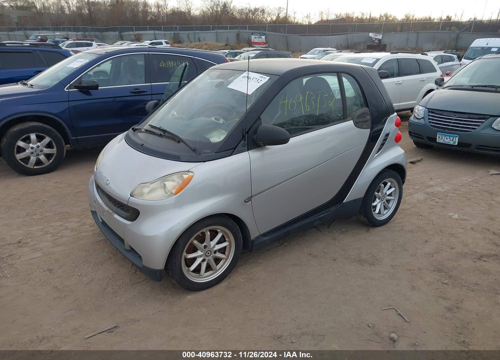 2008 SMART FORTWO PASSION/PURE VIN: WMEEJ31X38K105925