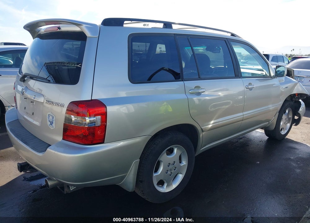 2005 TOYOTA HIGHLANDER LIMITED V6 VIN: JTEEP21A550109626
