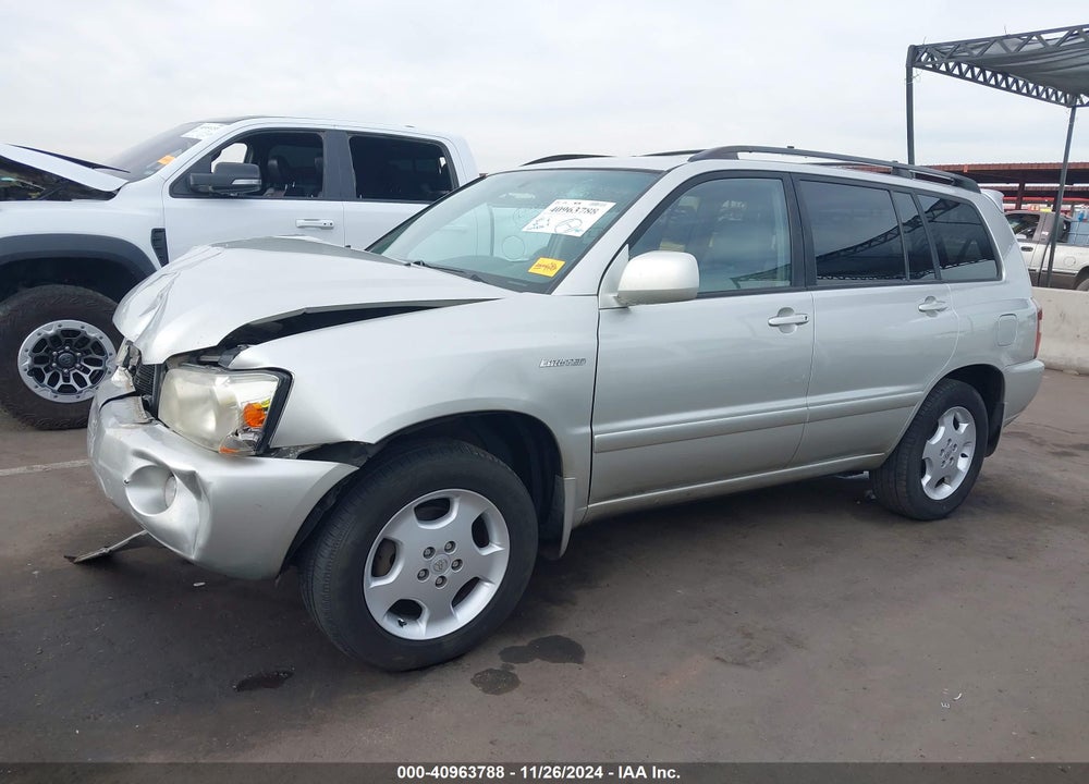 2005 TOYOTA HIGHLANDER LIMITED V6 VIN: JTEEP21A550109626