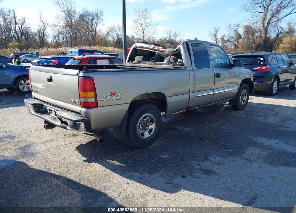 2003 GMC SIERRA 1500 SLE VIN: 1GTEK19T63E253740