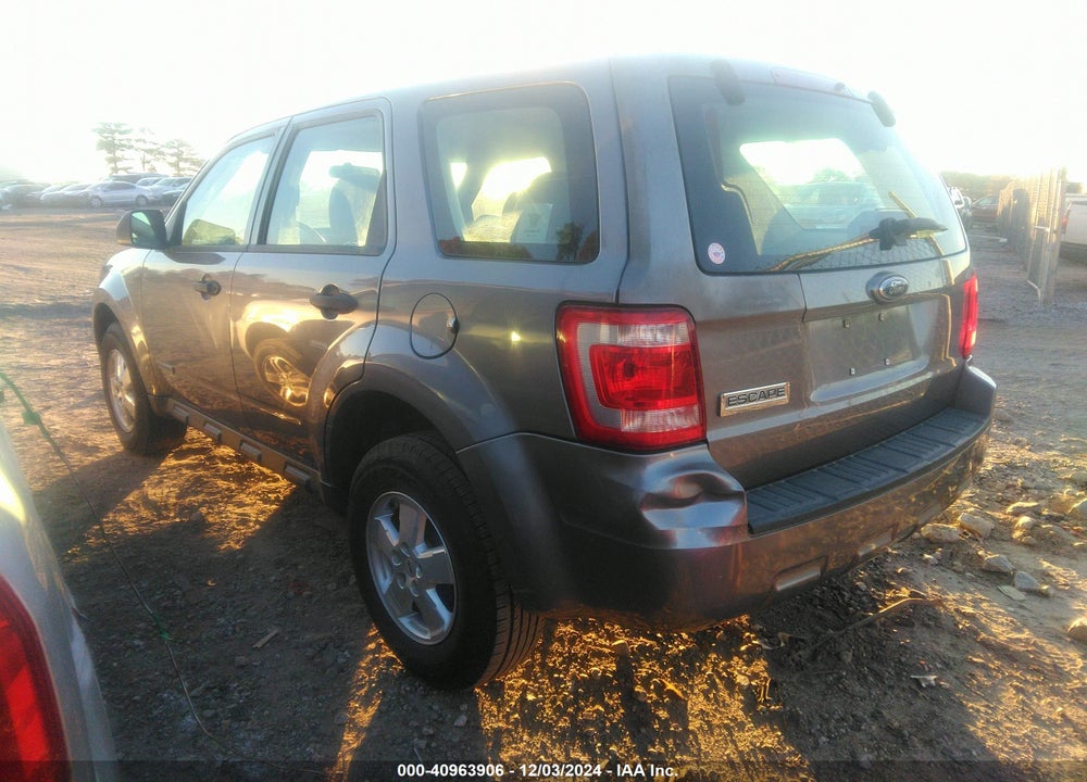 2008 FORD ESCAPE XLS/XLS MANUAL VIN: 1FMCU02Z38KE60536