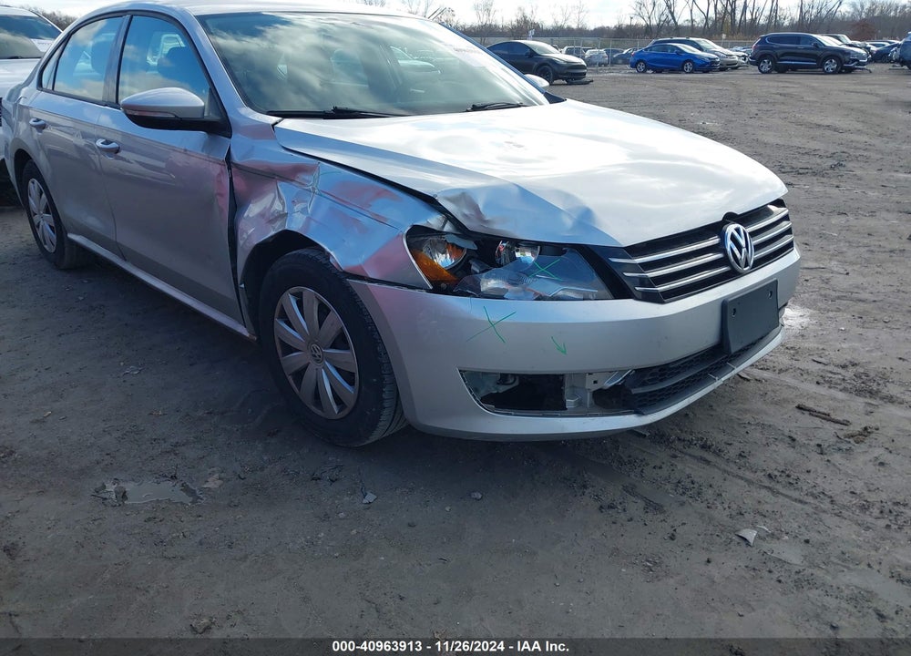 2012 VOLKSWAGEN PASSAT 2.5L S VIN: 1VWAP7A36CC058244