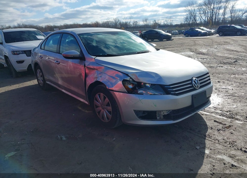 2012 VOLKSWAGEN PASSAT 2.5L S VIN: 1VWAP7A36CC058244